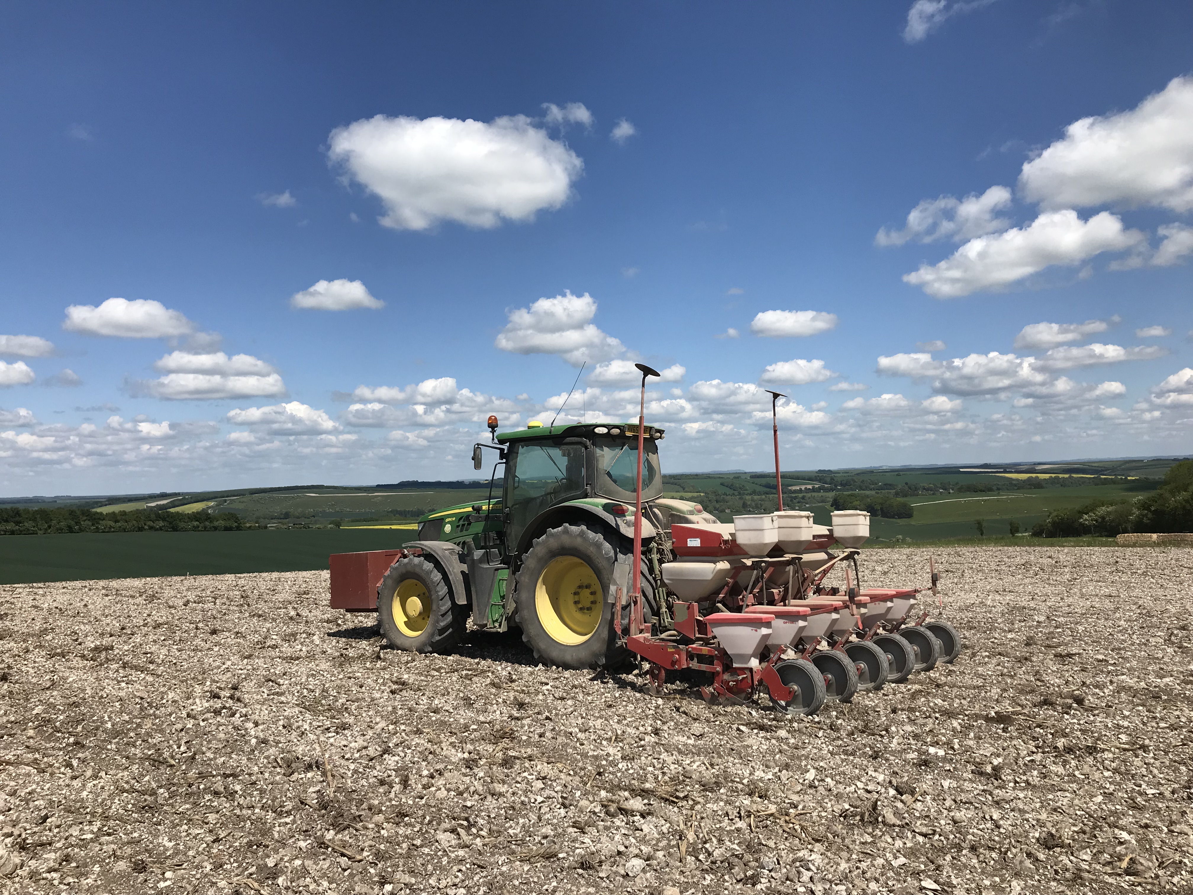 Finished the maize drilling.  Now we need some rain